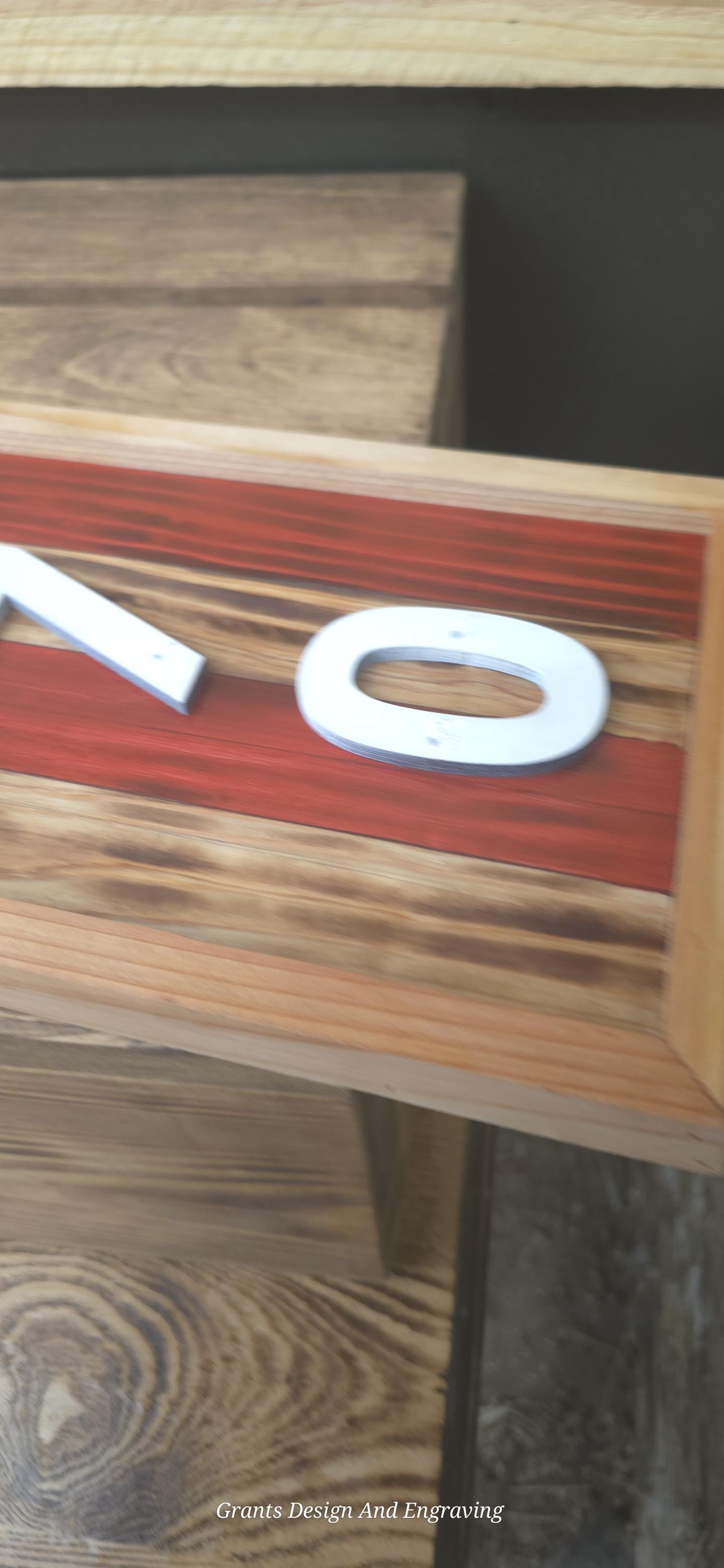 Unique 3d Personalized American Flag Address Plaque - Perfect Gift Rustic American Flag Address Display - Tailored for Your Home