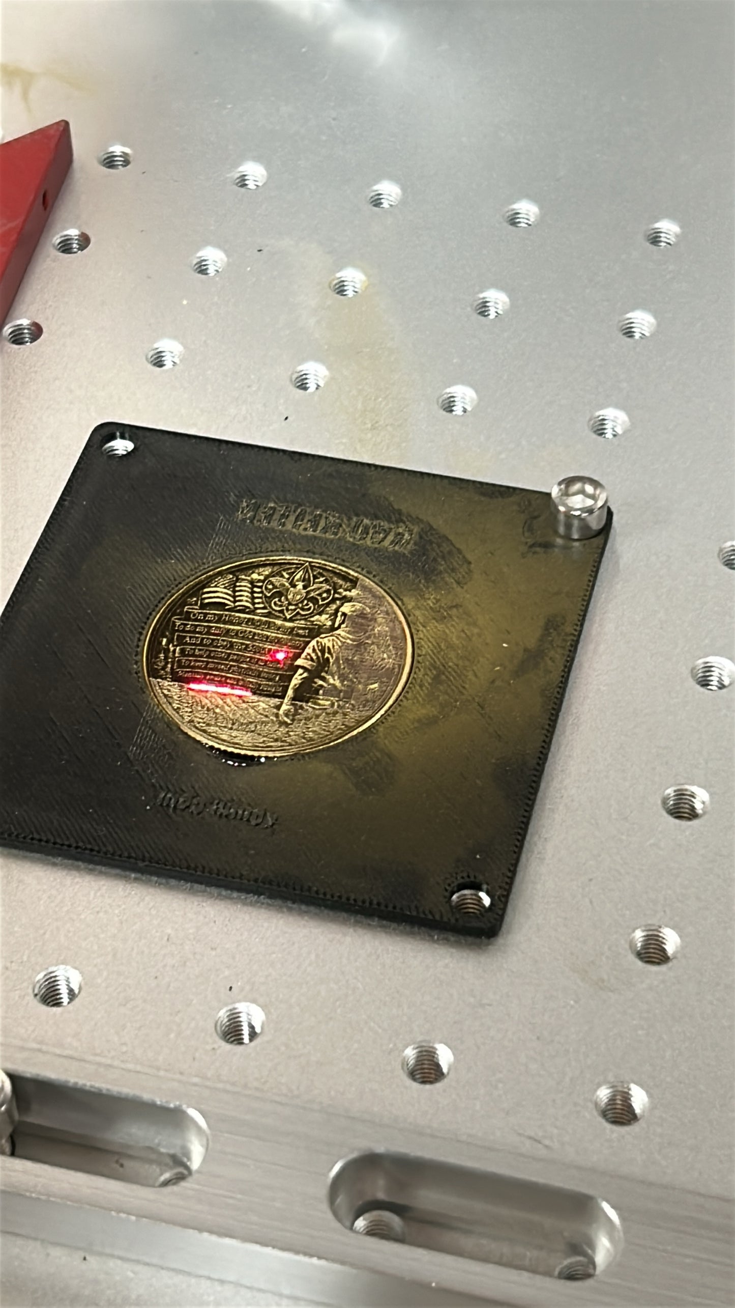 3d printed 40mm coin jig