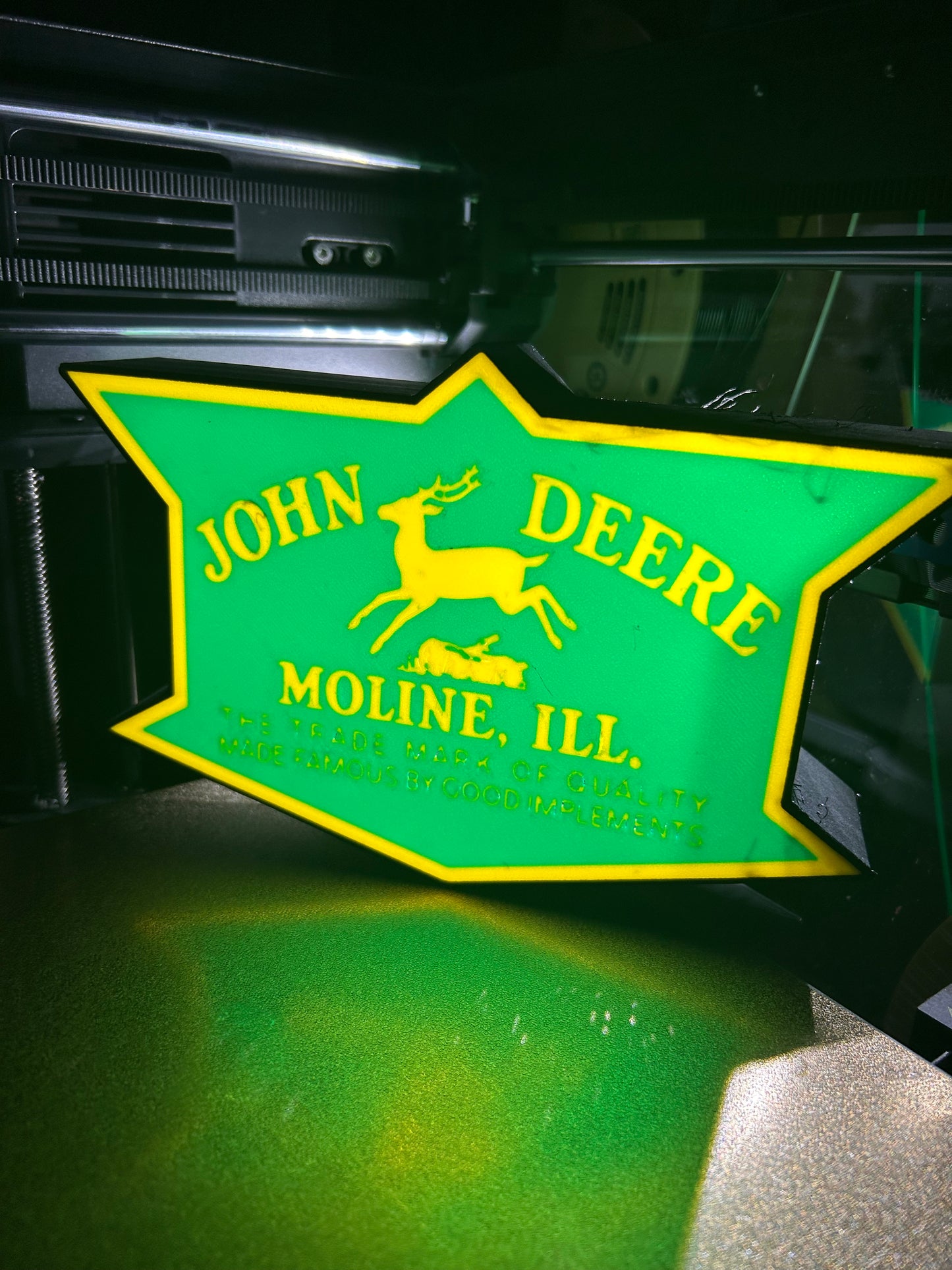 John Deere Old Logo Light Box