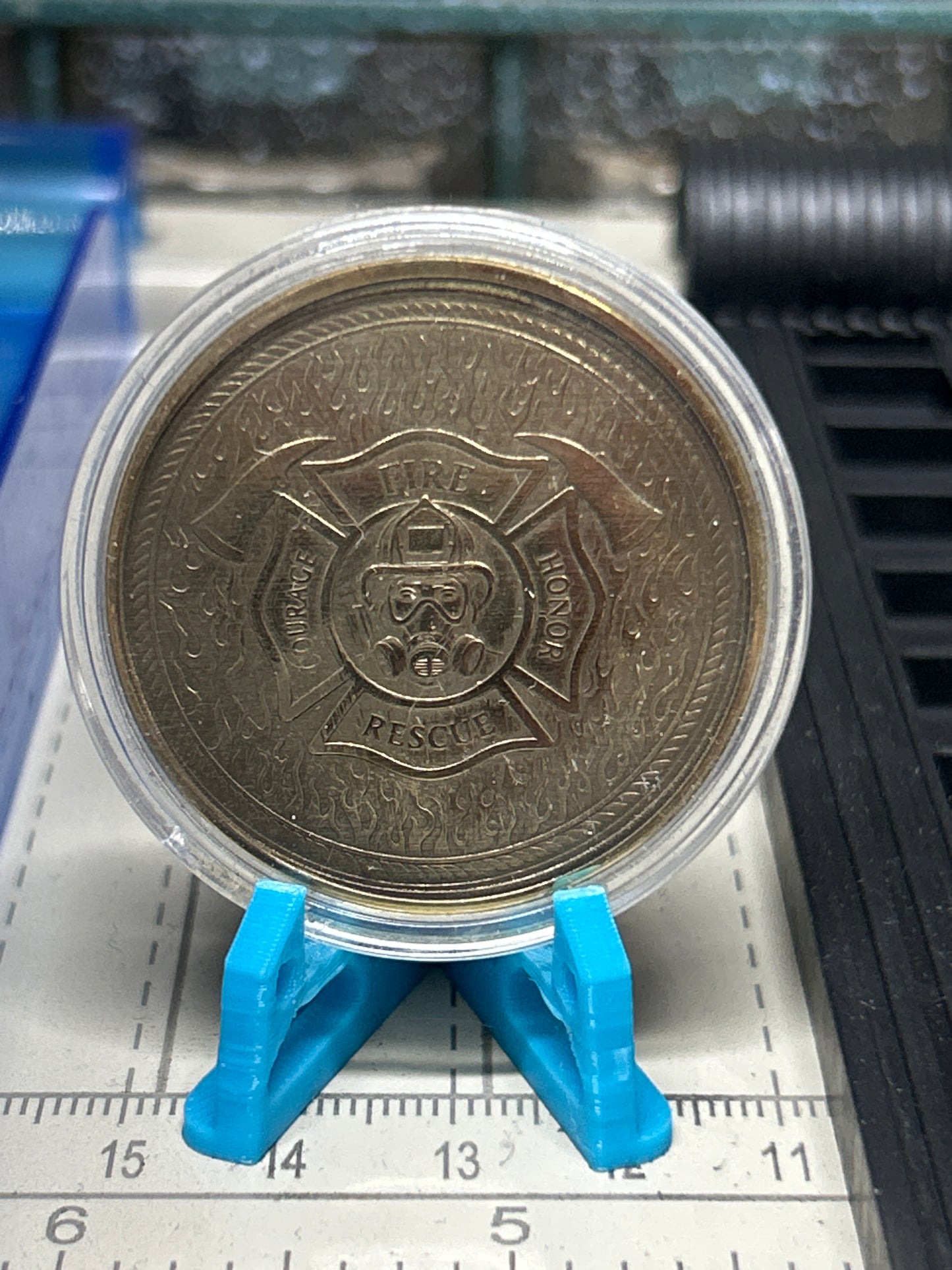 Fire department challenge coin