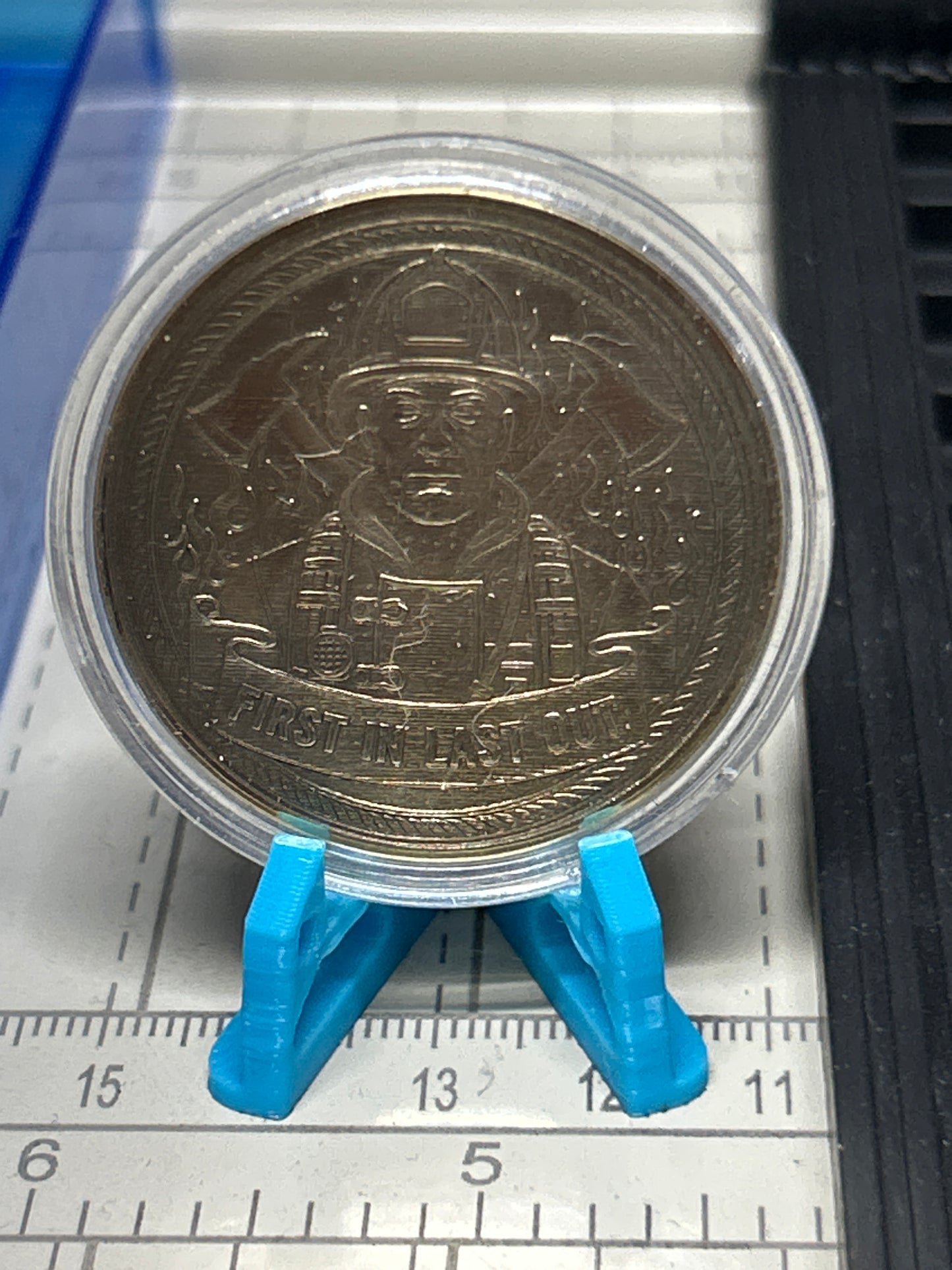 Fire department challenge coin