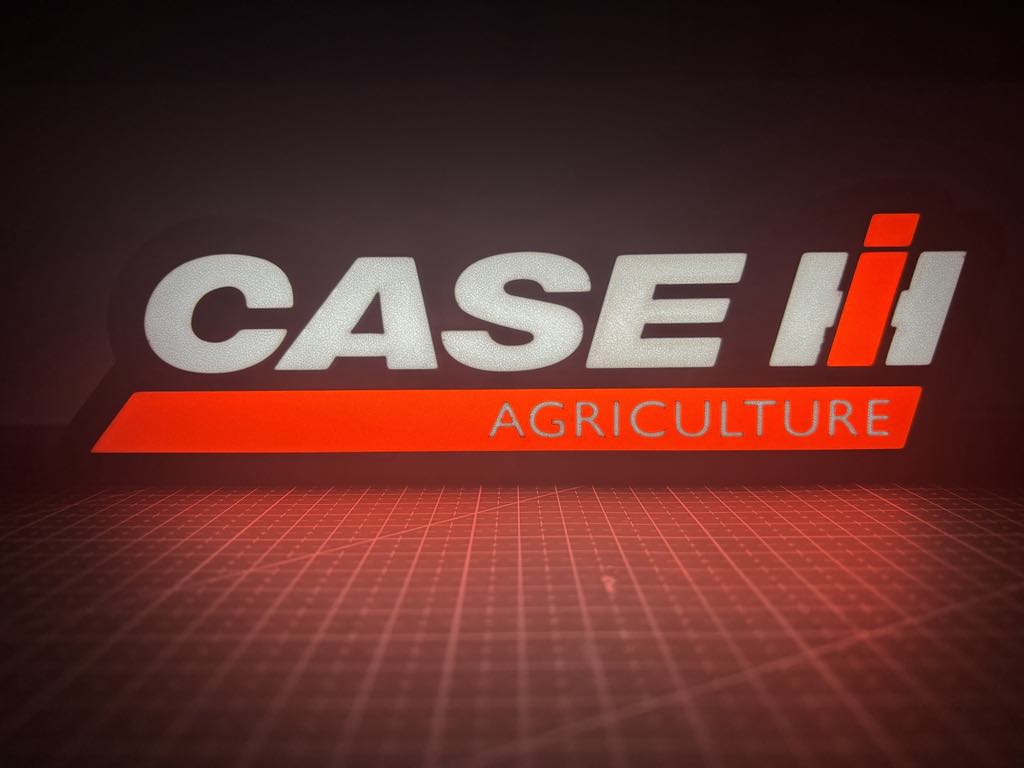 CASE IH Agriculture LED Lighted Sign – Power Meets Style