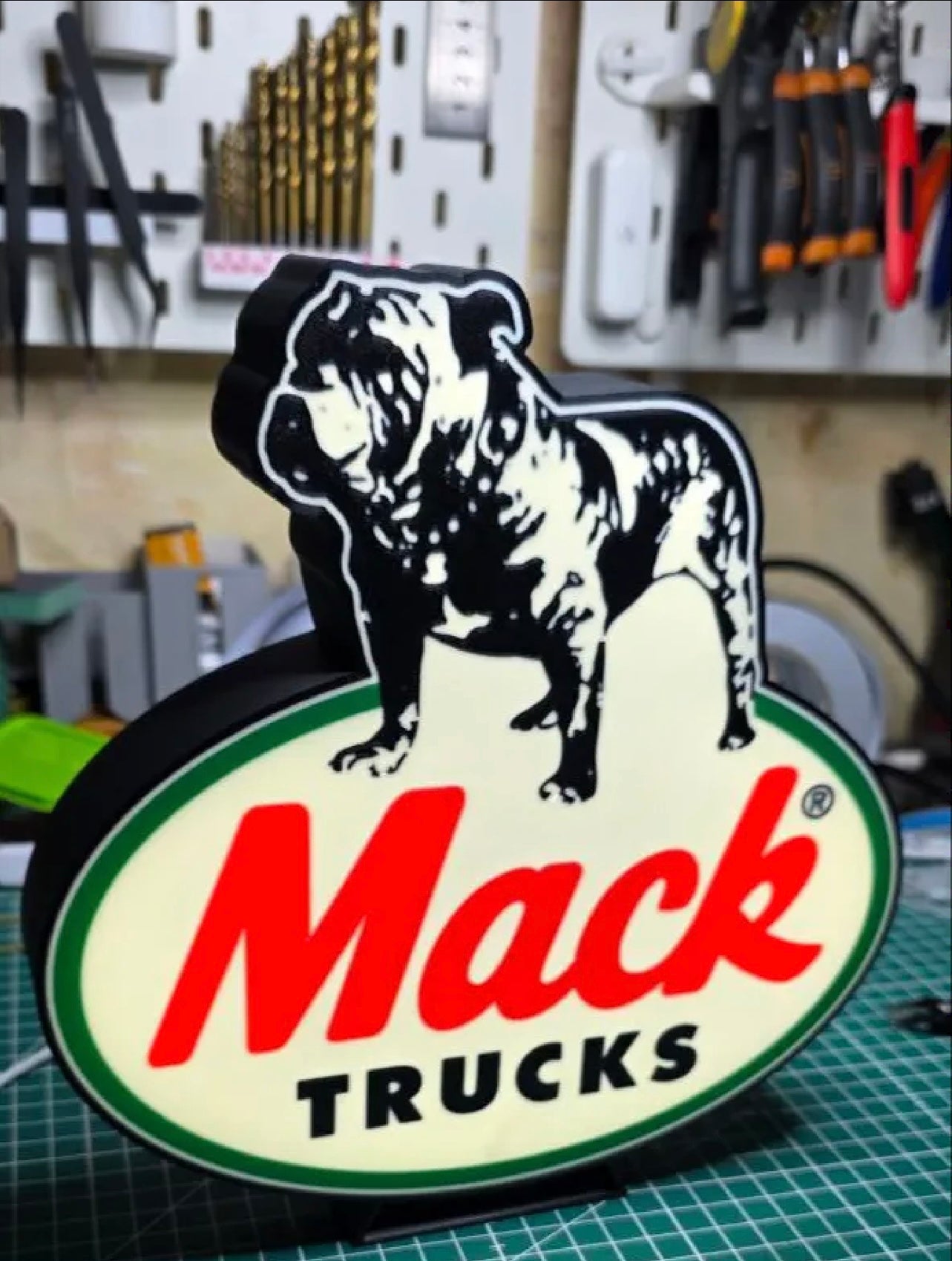 Mack truck light box