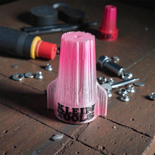 Pink Muti color wire nut. Novelty item.