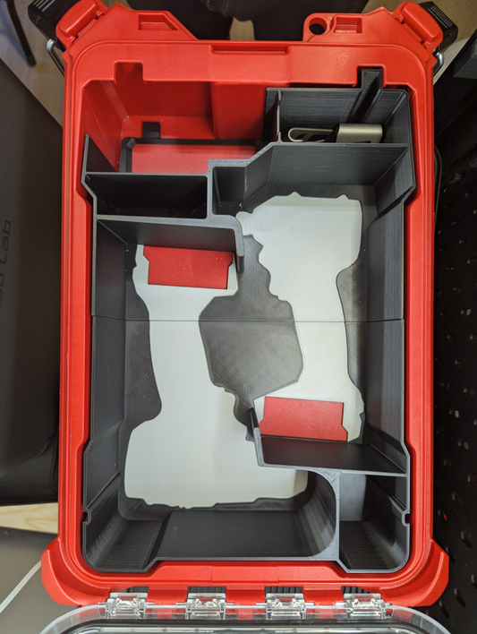 Milwaukee M18 Drill & Hex Drive Packout Insert for Compact Organizer