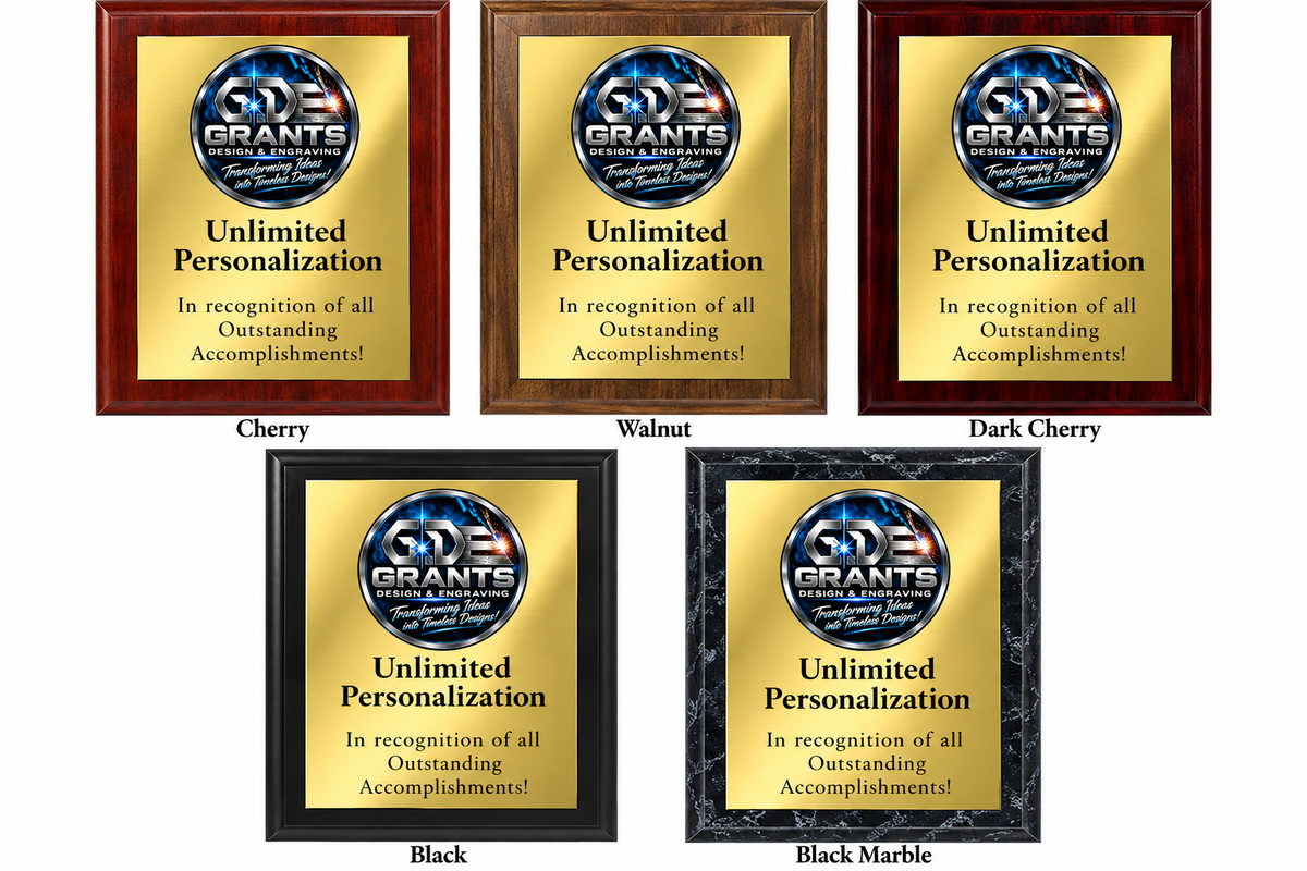 Custom Full-Color Award Plaques | Personalized Gold Plate