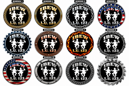 Custom IBEW Traveler Tramps Decal – Personalized L.U. Number
