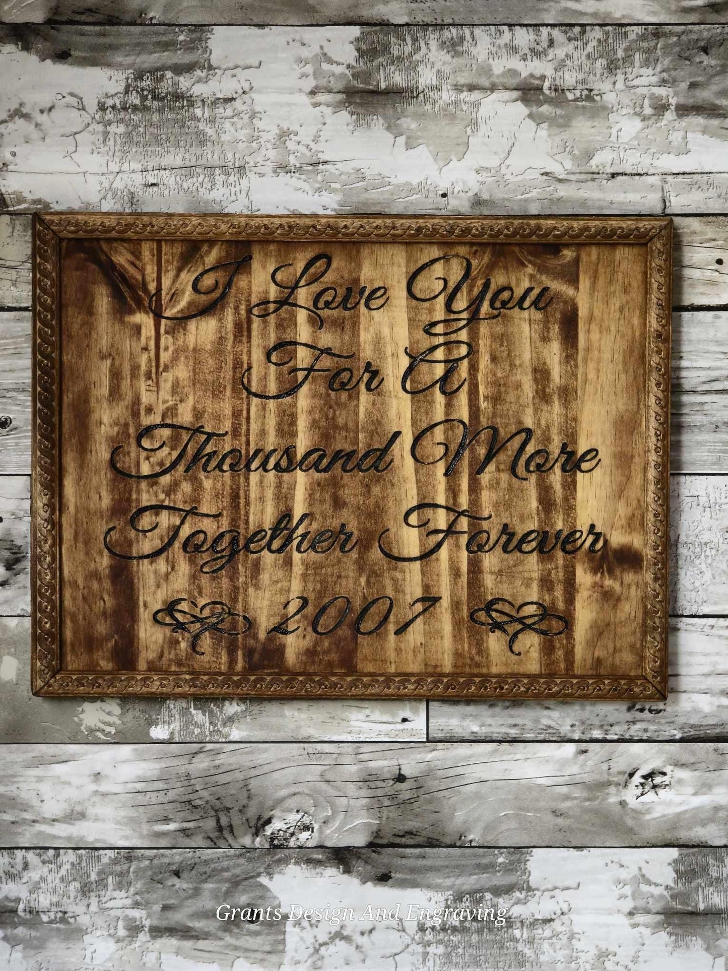 Love Forever Wall Art - I Love You for a Thousand More Together Forever