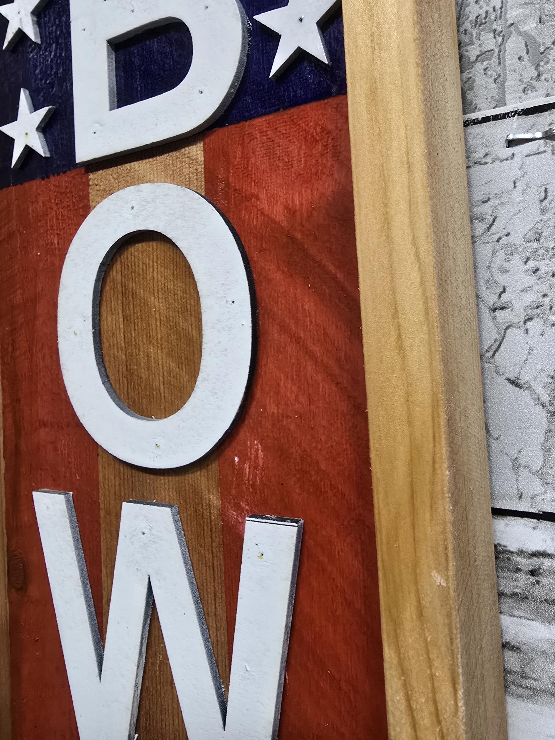 Unique 3d Personalized American Flag Last Name. Perfect Gift Rustic American Flag Last Name Display - Tailored for Your Home