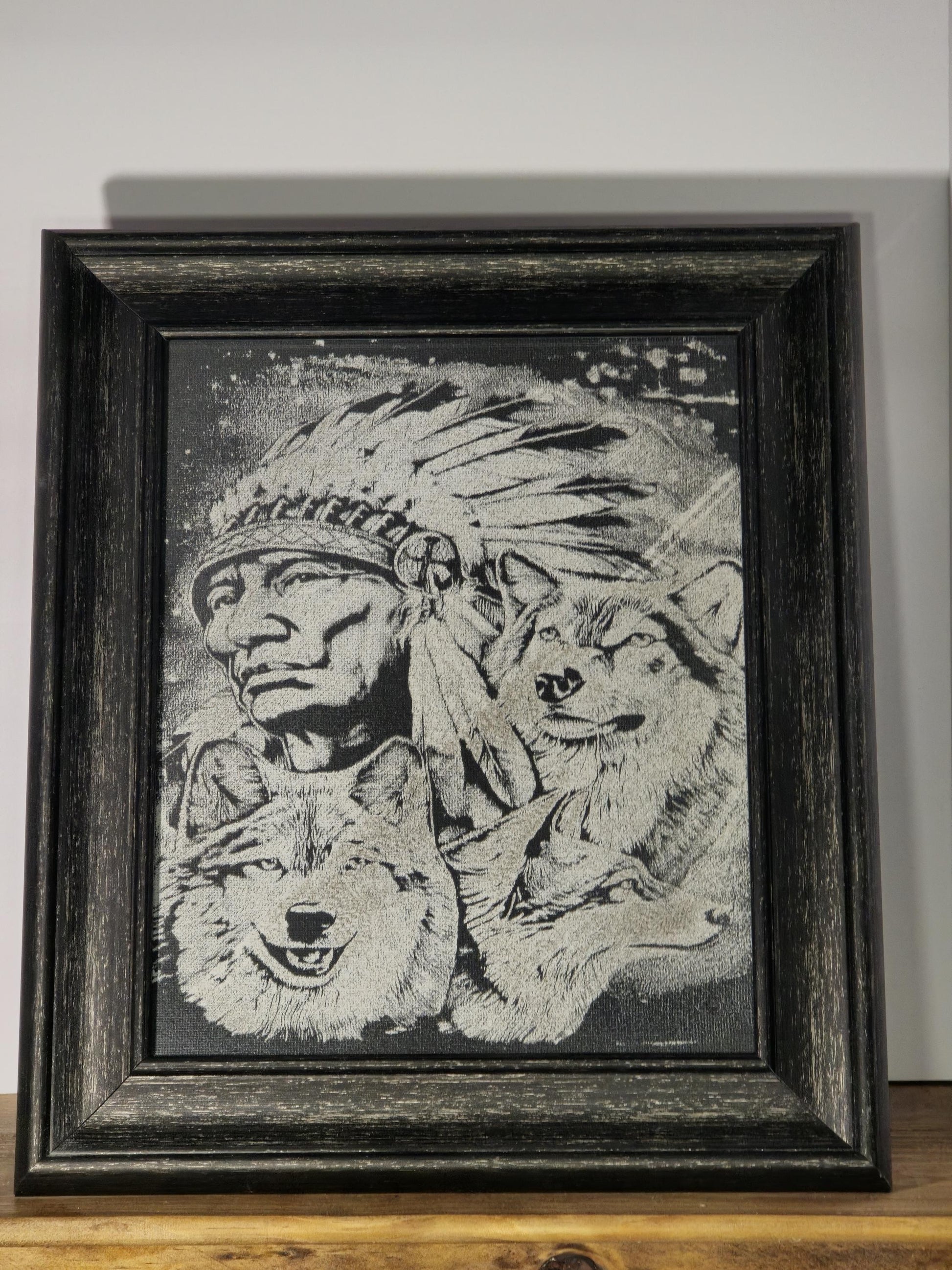8x10 Canvas painting of a truck - Black and White Design with a Unique Artistic Style