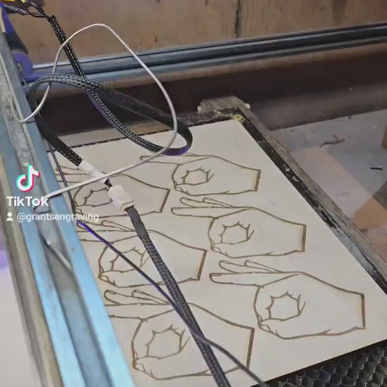 Laser Engraved Wooden I Made You Look!  - Perfect Prankster Gift for any occasion!