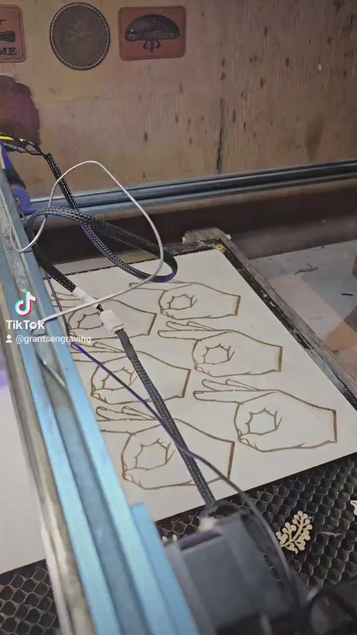 Laser Engraved Wooden I Made You Look!  - Perfect Prankster Gift for any occasion!