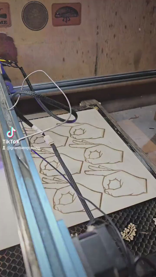 Laser Engraved Wooden I Made You Look!  - Perfect Prankster Gift for any occasion!