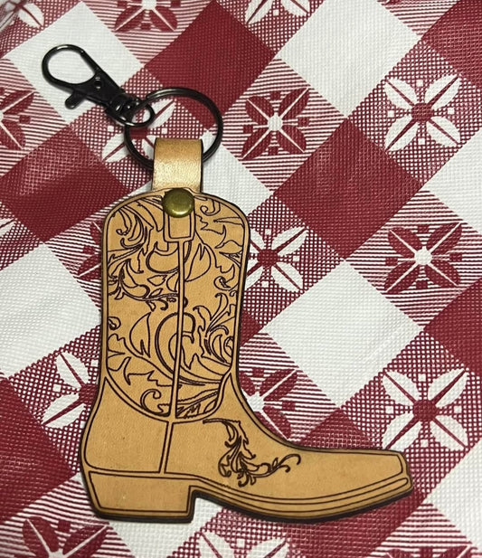 Cowboy boot key chain