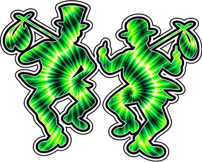 Traveler Tramps Decal – Blue & Rainbow Tie-Dye